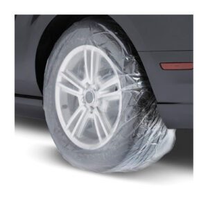 Tire Masker - Large, Clear, Contoured -  45" x 40", Qty. 50