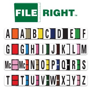 File Right Alphabet Labels