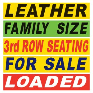 Vinyl Slogan Window Stickers