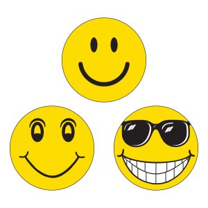 Vinyl Smiley Window Stickers