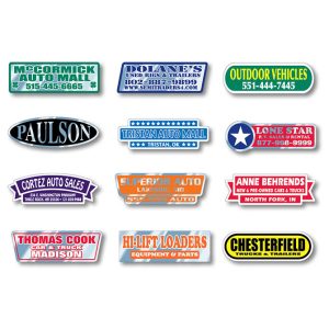 Custom Domed Auto Stickers